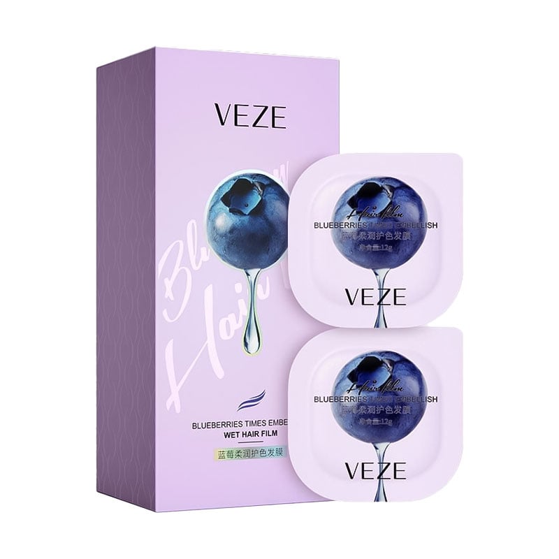 Зволожувальна захисна маска для волосся Veze Blueberry Moisturizing Protection Hair Mask, 6*12 г